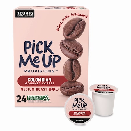 Pick Me Up Provisions Colombian Coffee K-Cups, 24PK 5000381025