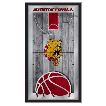 Holland Bar Stool Co Ferris State University 15" x 26" Basketball Mirror MBsktFerrSt