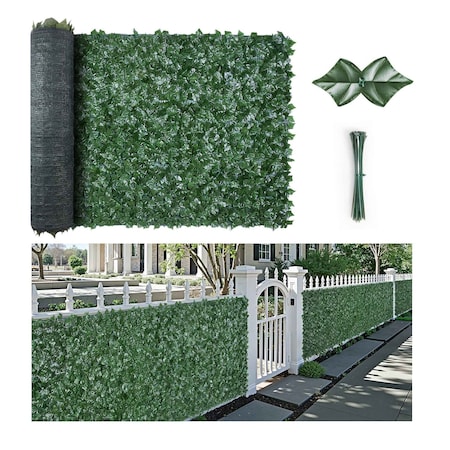 Vevor 96"x72" Artificial Faux Ivy Leaf Privacy Fence w/ Mesh Cloth Backing JNF011