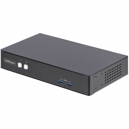 Startech.Com 2-PORT DUAL-MONITOR DISPLAYPORT KVM SWITCH, RS232 SERIAL CONTROL, 4K 60HZ, 2X USB 5GBPS HUB P2DD46A22-KVM-SWITCH