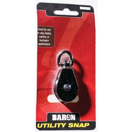 Baron Rope Pulley, 5/32 in Rope, 1 in Sheave, Cadmium C-0173ZD-1