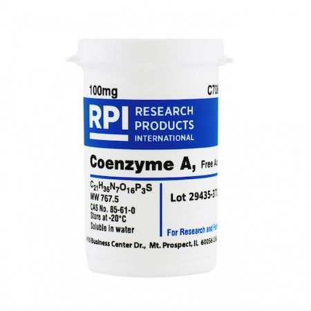 Rpi Coenzyme A, Free Acid, 100 Milligrams C70800-0.1