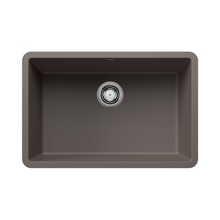 Blanco Precis 27" Single Bowl, Volcano Gray 527412