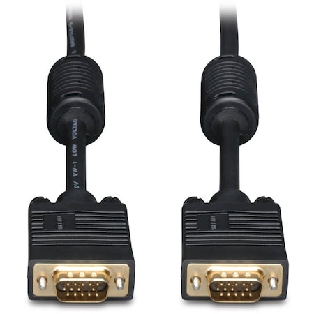 Tripp Lite Eaton Tripp Lite Series VGA High-Resolution RGB Coaxial Cable (HD15 M/M), 6 ft. (1.83 m) P502-006