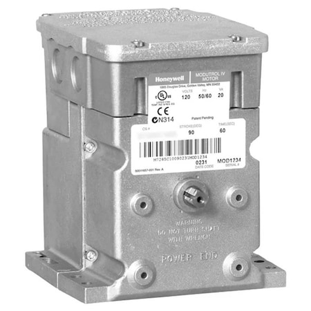 Honeywell Thermal Solutions 24 Vac Modutrol Iv Motor With 300 lb-in Torque Rating Includes 2 Aux. Switches Replaces M9494D1000 M9494F1003