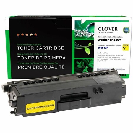 Cig Clover Imaging Remanufactured High Yield Yellow Toner Cartridge for Brother TN336 200913P