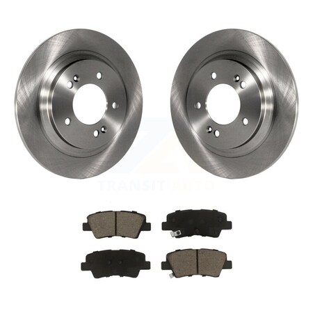 Transit Auto Rear Brake Rotor & Ceramic Pad Kit For Hyundai Sonata Kia Optima Elantra GT Soul EV Forte K8C-101666