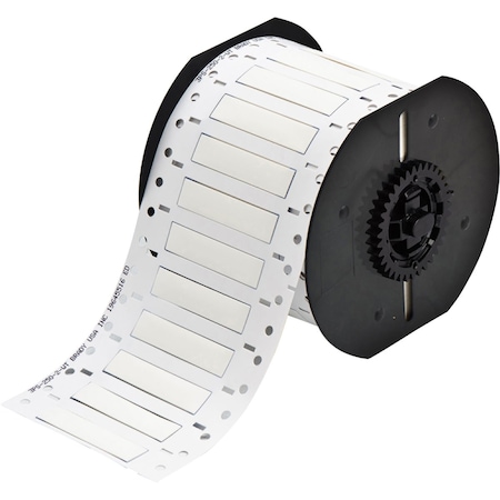 Brady BBP33 PermaSleeve 0.25 in Dia x 2 in W Polyolefin White Roll of 500 2 Sided B33D-250-2-312