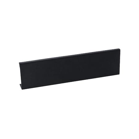 Pride Industrial 6in Aluminum Tab Cabinet Pull with 4-2/5in Center to Center Matte Black Finish P1806BK