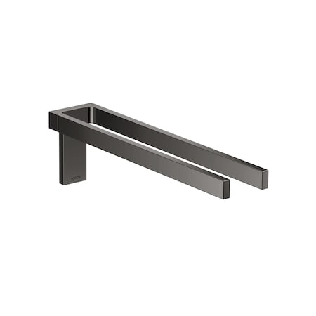 Axor Universal Rectangular Towel Holder Twin-Handle in Polished Black Chrome 42622330