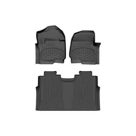 Weathertech Black, Front and Rear FloorLiner HP 4410121IM-446972IM