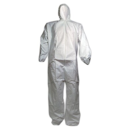 Magid EconoWear Disposable Microporous Protective Coverall with Hood, Size XXXXL CVCH8MCPXXXXL