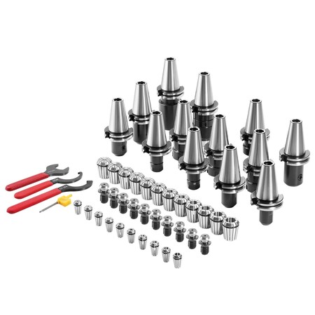 Vevor CAT40 Collet Holder ER 16/32 Collet Chuck Set 35 PCs SLN FMB ER16/32 APU, 35PK CAT4035