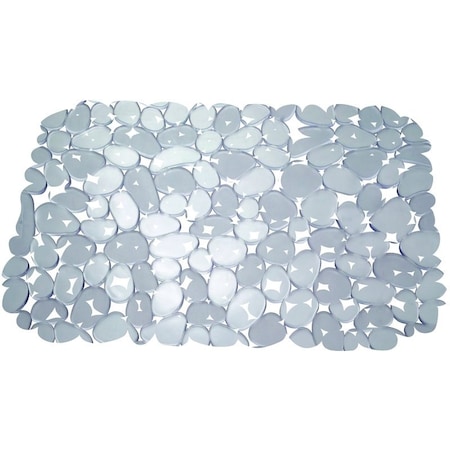 Idesign Sink Mat, 12 in L, 15-1/2 in W, PVC, Graphite 60663