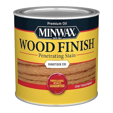 Minwax Wood Stain, 0.5 pt, Gunstock 223104444