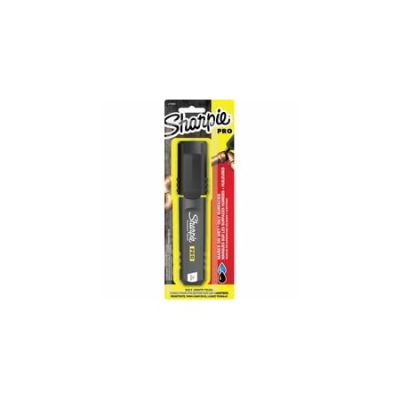Sharpie PRO Permanent Markers, Broad Chisel, Medium, Fine Marker Point, Black Ink, 4PK 2178493