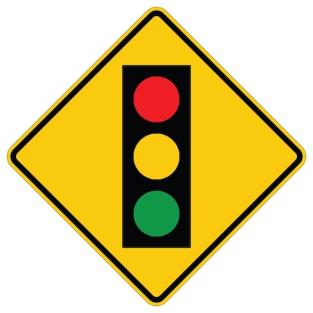 Sign Solutions Usa Traffic Sign, 36 in Width, Aluminum Sign, Diamond DUS12DFO3636W3-3