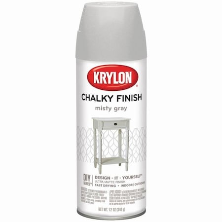 Krylon 12 Oz Misty Gray Chalky Finish Finish 4102