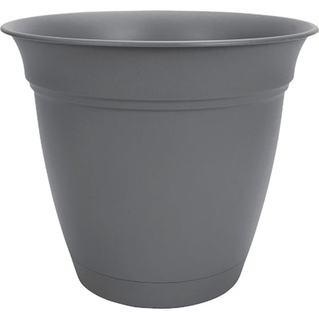 Hc Companies Eclipse 16'' Warm Gray Planter with Saucer ECA16000A42