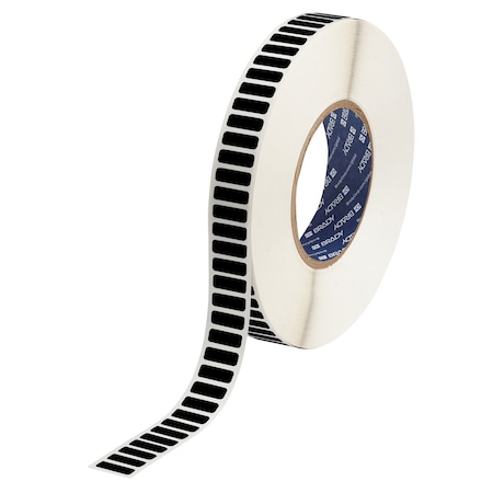 Brady Laser Markable Matte Black Polyimide Labels 0.25 in H x 0.75 in W Black 10000/RL LZR-46-730-10