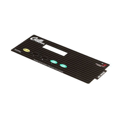 Wilbur Curtis WC-39628 Label/Overlay, User Control Module with Half Batch 3375001073