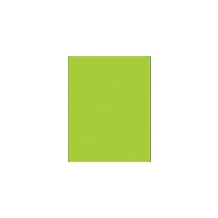 Bubblefast 8 1/2 x 11'' Fluorescent Green Rectangle Laser Labels-1 Label per Sheet BFLL185GN