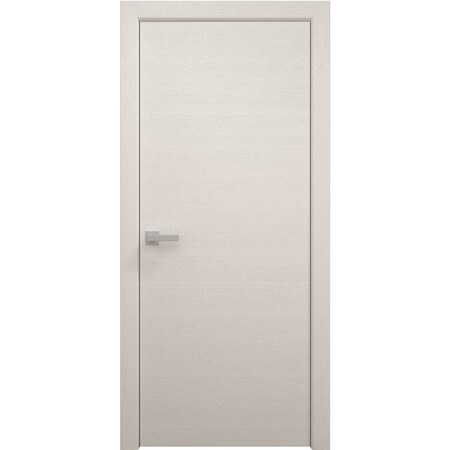 Sartodoors Interior Solid French Door 18 x 80 inches, Ego 5000 Painted White Oak, Single Regular Panel Frame EGO5000ID-PWO-18