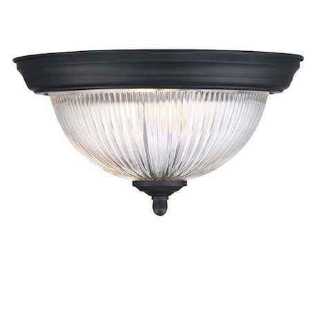 Westinghouse 6.25 in. H X 11 in. W X 11 in. L Matte Black Ceiling Fixture 6117700