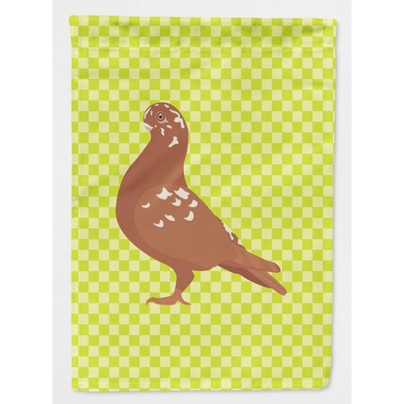Carolines Treasures African Owl Pigeon Green Flag Garden Size BB7779GF