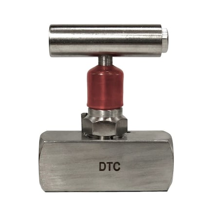 Discover 3/8 in. FxF Stainless Steel 10000 PSI Needle Valve 101040