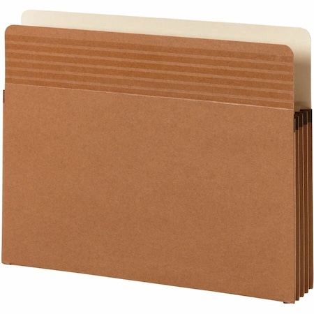 Smead EASY GRIP POCKETS, 3.5in EXPANSION, LETTER SIZE, REDROPE, 25PK 73208