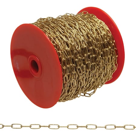 Campbell No.7 82 ' Brass-Plated Metal Craft Chain 710717