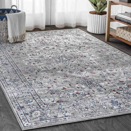 Jonathan Y Modern Persian Vintage Medallion Light Gray/ Multi 8 ft. x 10 ft. Area Rug MDP102A-8