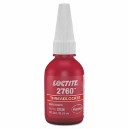 Loctite 10 ml 2760 Primerless High Strength Threadlockers, Red 442-303441