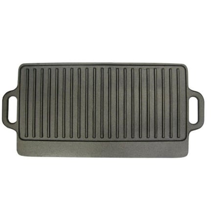 Fastfood Cast Iron 20 in. Reversible Camping Grill Griddle FA376510