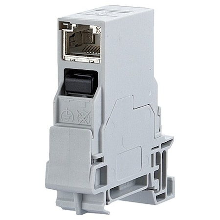 Metz Connect Terminal Rail Insert, Light Gray, Poles 8 1401206113KE