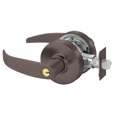 Sargent Grade 2 Entrance/Office Cylindrical Lock, P Lever, Conventional Cylinder, Oil-Rubbed Bronze Finish, 28-7G05 LP 10B