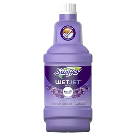 Swiffer Floor Cleaner, 42.2 oz Bottle, Liquid, Perfume, Clear 77810