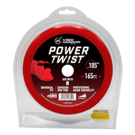 Weed Warrior Professional Grade.105 in. D X 165 ft. L Trimmer Line 17854