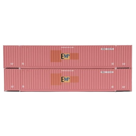 Jacksonville Terminal N Scale EMP Ex Hub 53 6-42-6 High Cube Containers, 2PK JTC535096