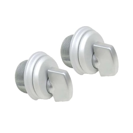 Ecs Hardware ZINC Mortise Cylinder- 1 in Thumb Turn Mortise Cylinder, 2PK ECSH-ZINC-AL-19