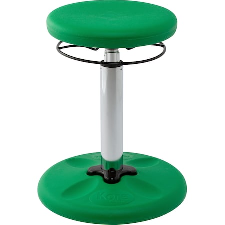 Kore Design Kids Adjustable Tall Wobble Chair for Schools, Classrooms, 16.5-24in tall, Active Seating, Green 803931