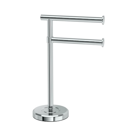 Gatco Countertop 2-Arm Pivot Towel Holder, Chrome 1472C