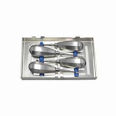 Jorgensen Laboratories Handle Set, Elevators in Sterilization Cassettes - Stubby Handle, 4PK J1516A