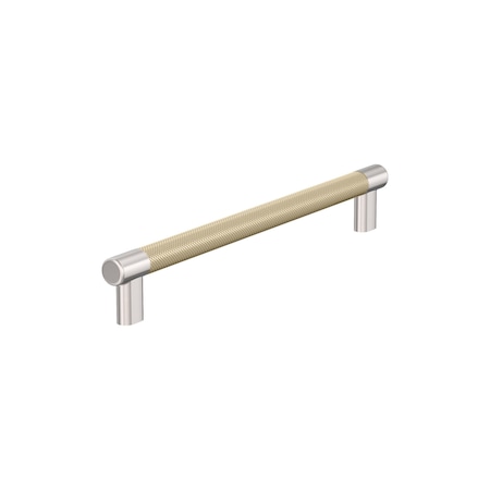 Amerock Esquire 12 inch 305mm Center-to-Center Polished Nickel/Golden Champagne Appliance Pull BP54040PNBBZ