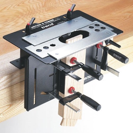 Trend Tool Technology Mortise and Tenon Jig, Adjustable for Compound Angles, Includes Guide Bush, MT/JIG U*MT/JIG