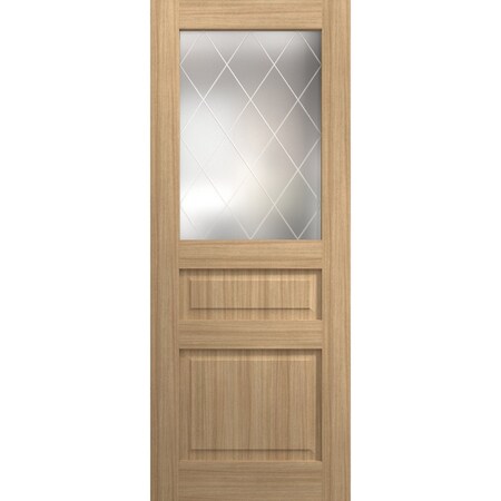 Sartodoors Slab Door Panel 32 x 80 inches, Ego 5011 Natural Oak, Wood Veneer Doors, Pocket Closet Sliding Ba EGO5011S-SNA-32