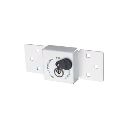 Abus Lock Co Integral Diskus Padlock and Hasp 141/200-26/70-C-WHITE