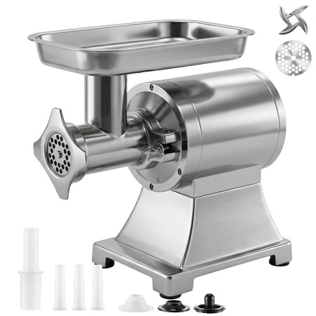 Vevor Commercial Meat Grinder 750W 9.2 Lbs/Min Capacity #12 Electric Meat Mincer HC-12D