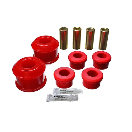 Energy Suspension Control Arm Bushing, Red; Polyurethane; Includes Upper and Lower Bushings 16.3116R